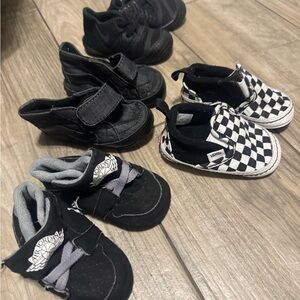 Baby shoes, vans, Jordan, Nike